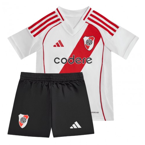 Fotbalové Dres River Plate Dětské Domácí 2024-25 Krátký Rukáv (+ trenýrky)